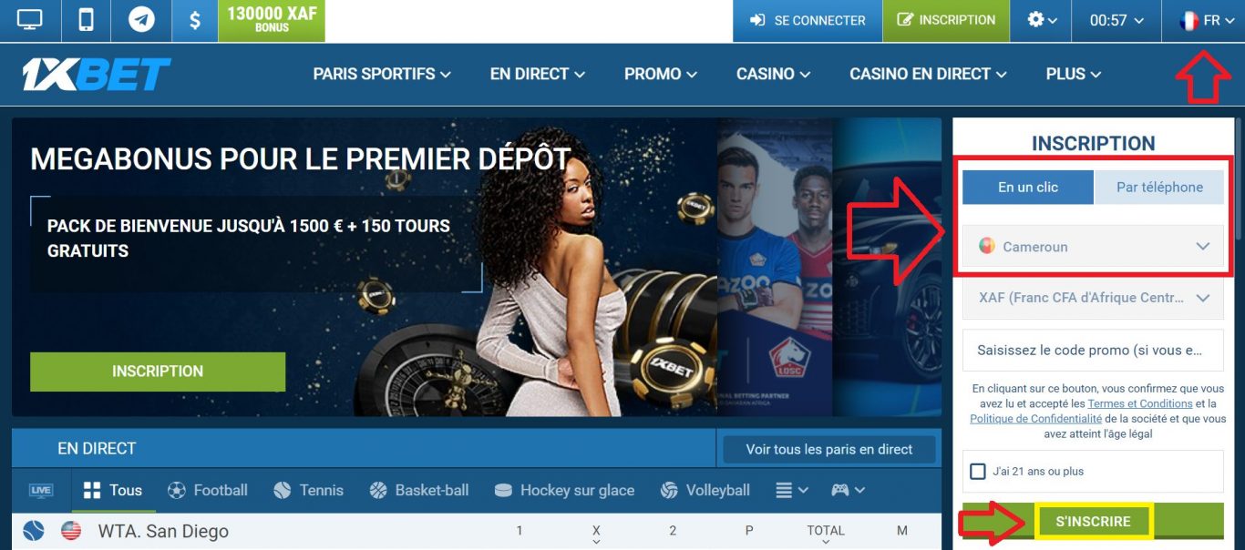 1xBet website link